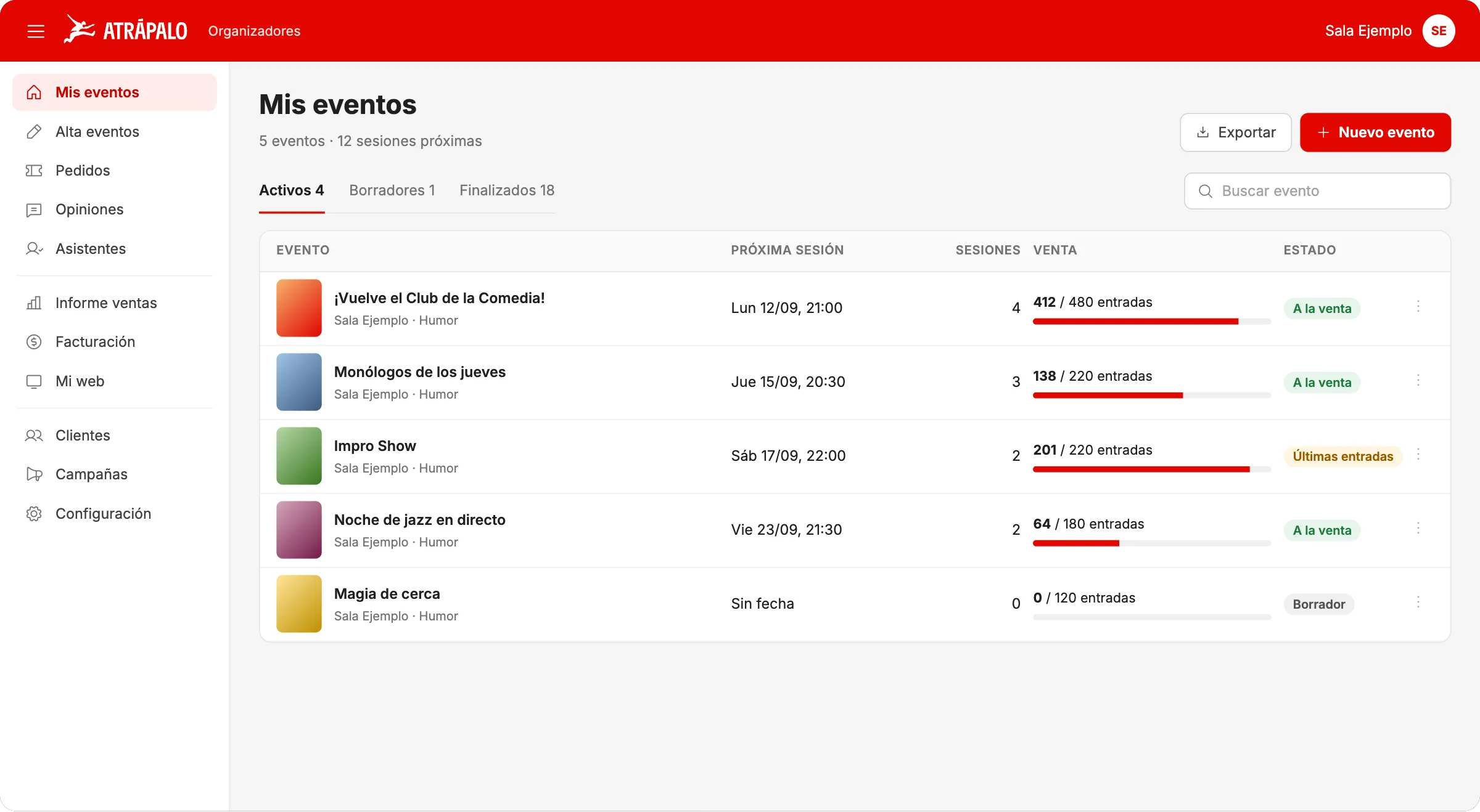 Mis eventos