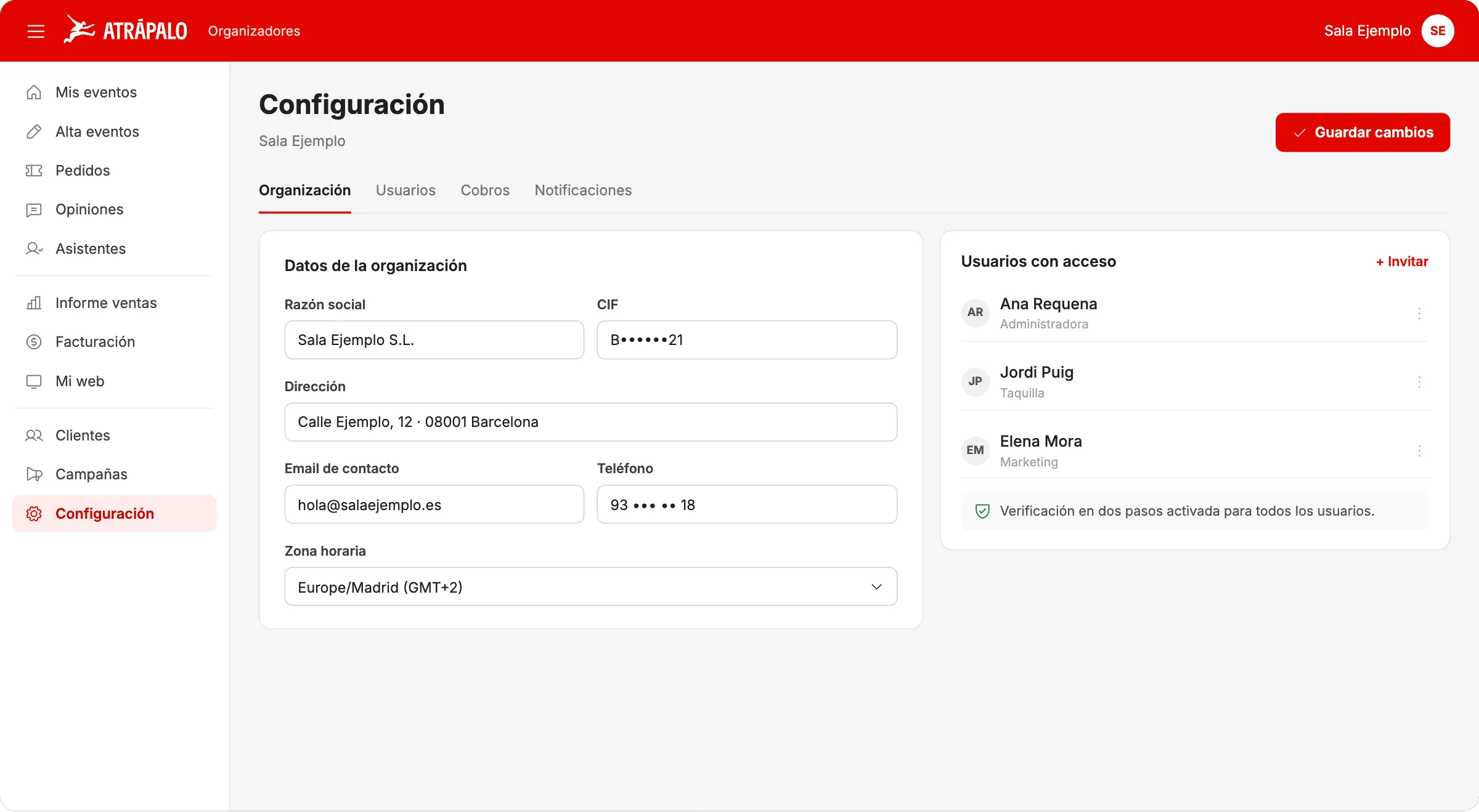 Configuración