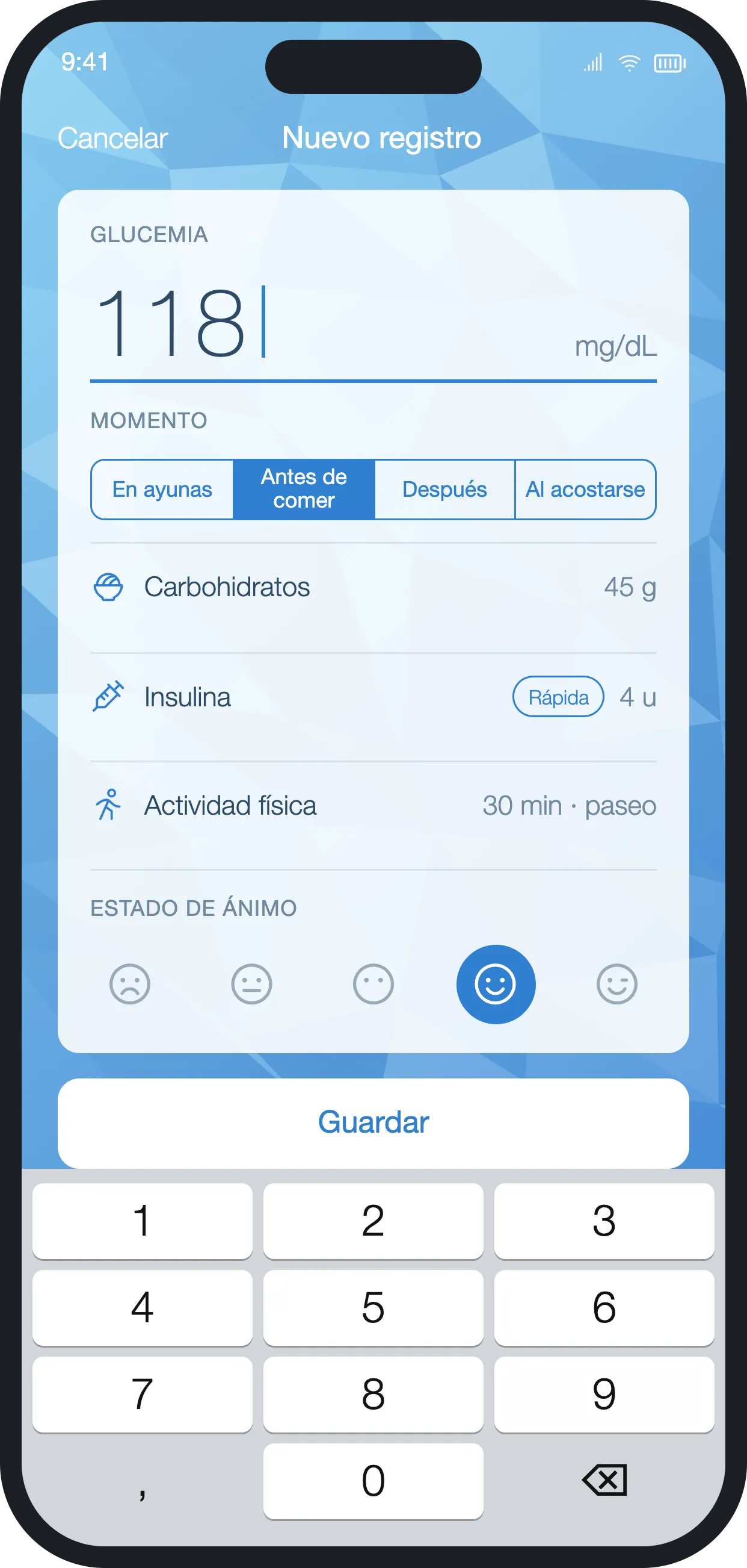 Nuevo registro
