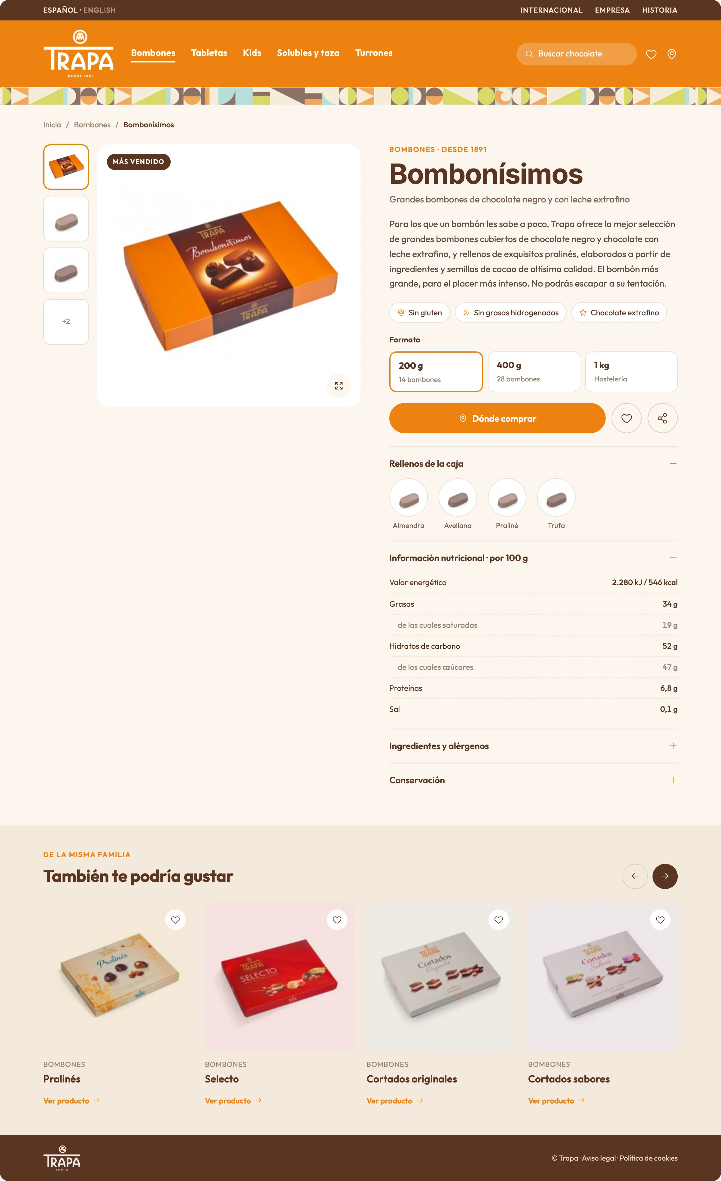Ficha de producto · rediseño