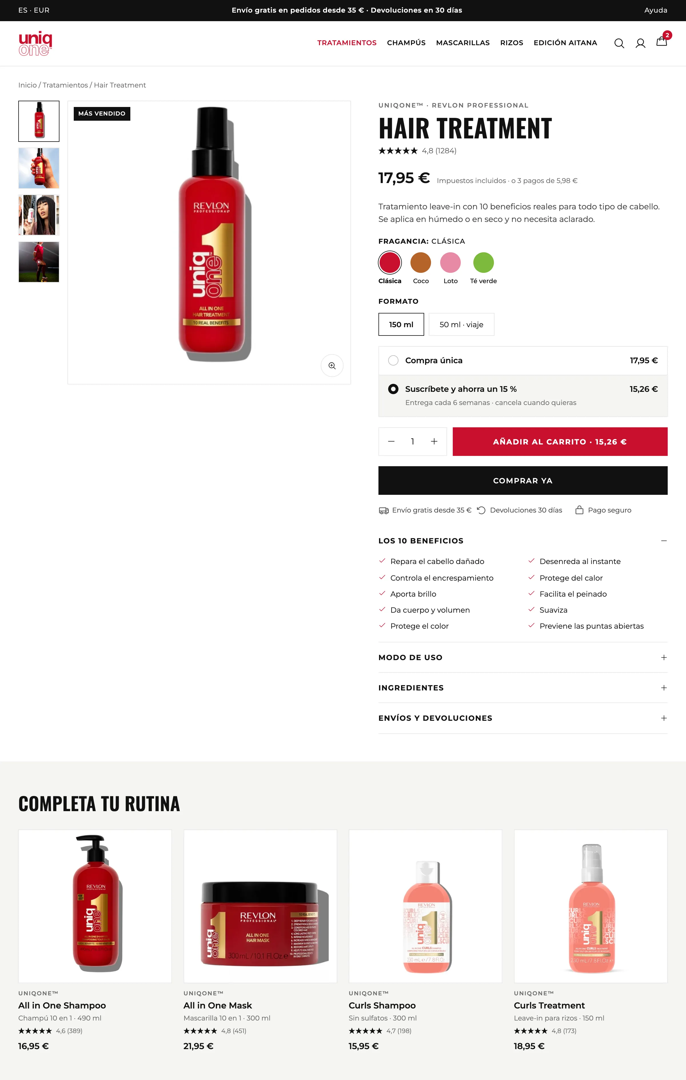 Product page